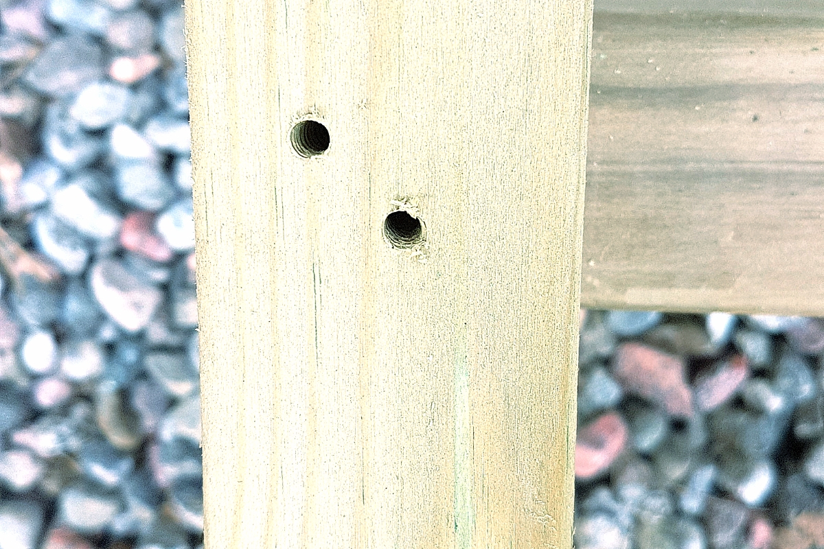 drill holes in wood