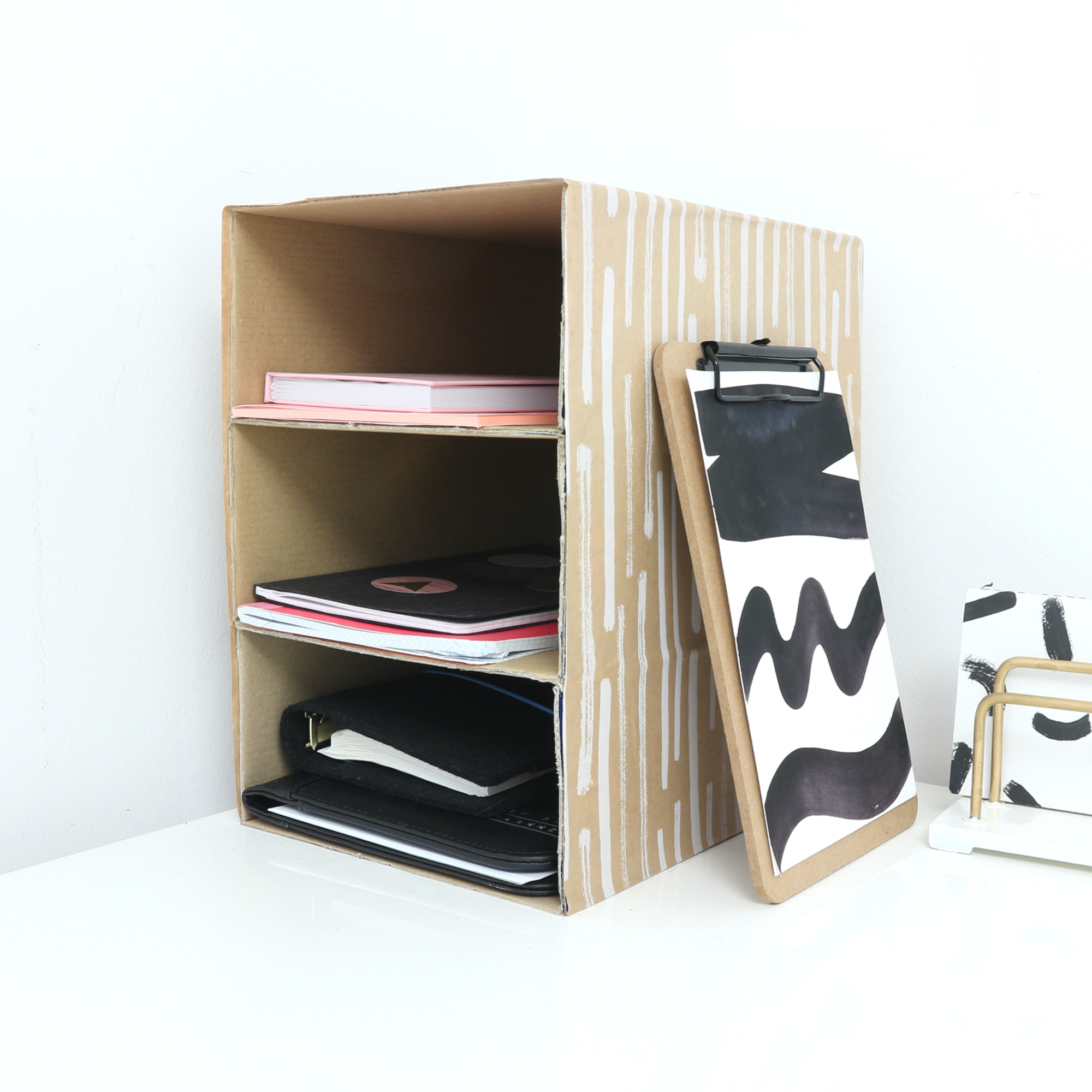 Simple DIY Mini Office Dresser