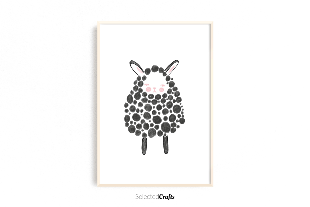 sheep art printable for home decor