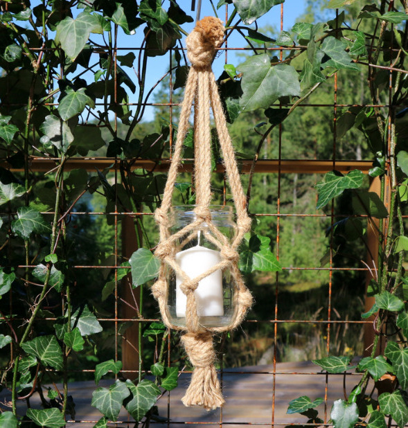 Jute Candle holder